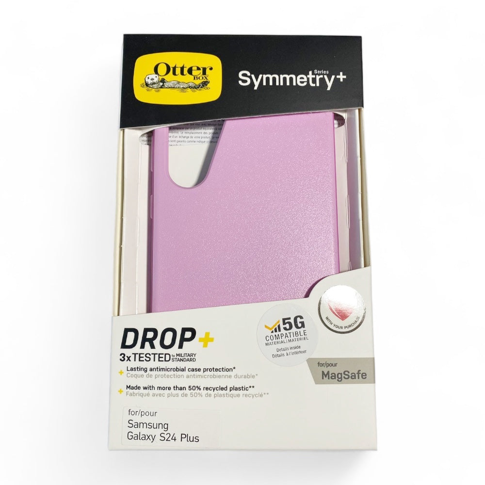 Estuche otterbox symmetry magsafe samsung s24 plus color rosado