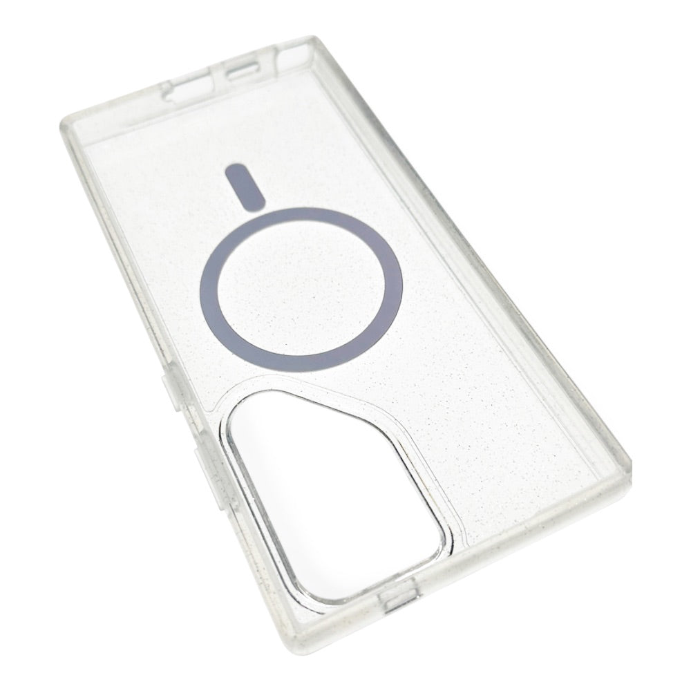 Estuche otterbox symmetry magsafe samsung s24 plus glitter color transparente / rosado