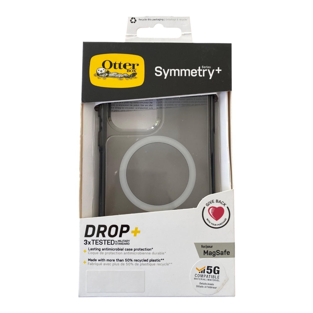 Estuche OtterBox Symmetry para iPhone 15 Pro Max - Transparente/Negro - 0710002800500226