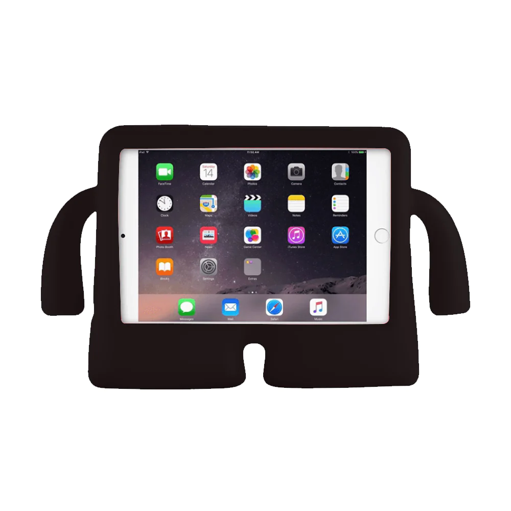 estuches tablets generico tablet tpu kids apple ipad 6 color negro