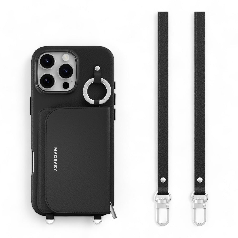 Estuche SwitchEasy Wallet iPhone 16 Pro - Negro - 0711503600040157