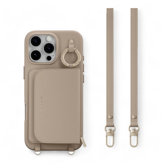 Estuche SwitchEasy Wallet iPhone 16 Pro - Color Café - 0711503600050052