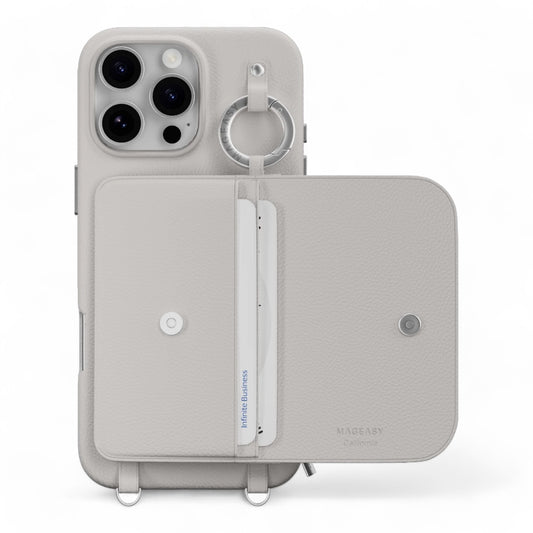 Estuche SwitchEasy Wallet iPhone 16 Pro - Gris - 0711503600060088