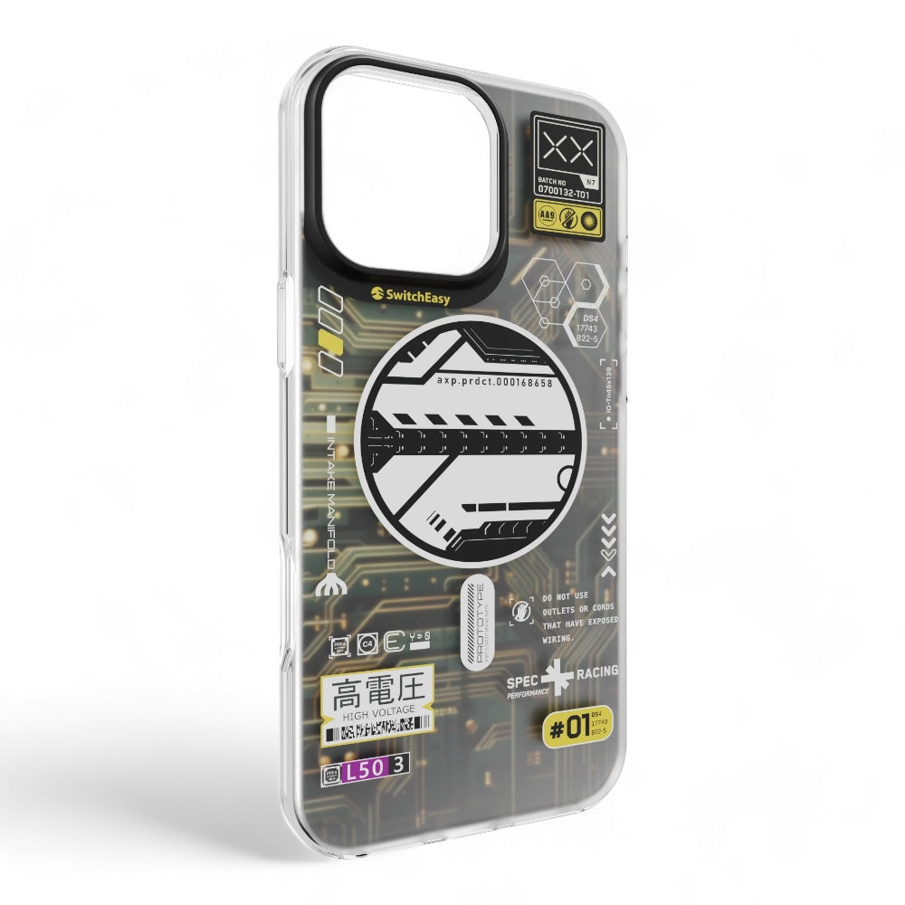 Estuche switcheasy artist iphone 16 pro artist m 3d patterned shockproof case cyber color multicolor