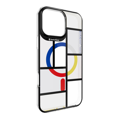 Estuche Shockproof SwitchEasy Artist iPhone 16 Pro - Mondrian - 0712403600930284