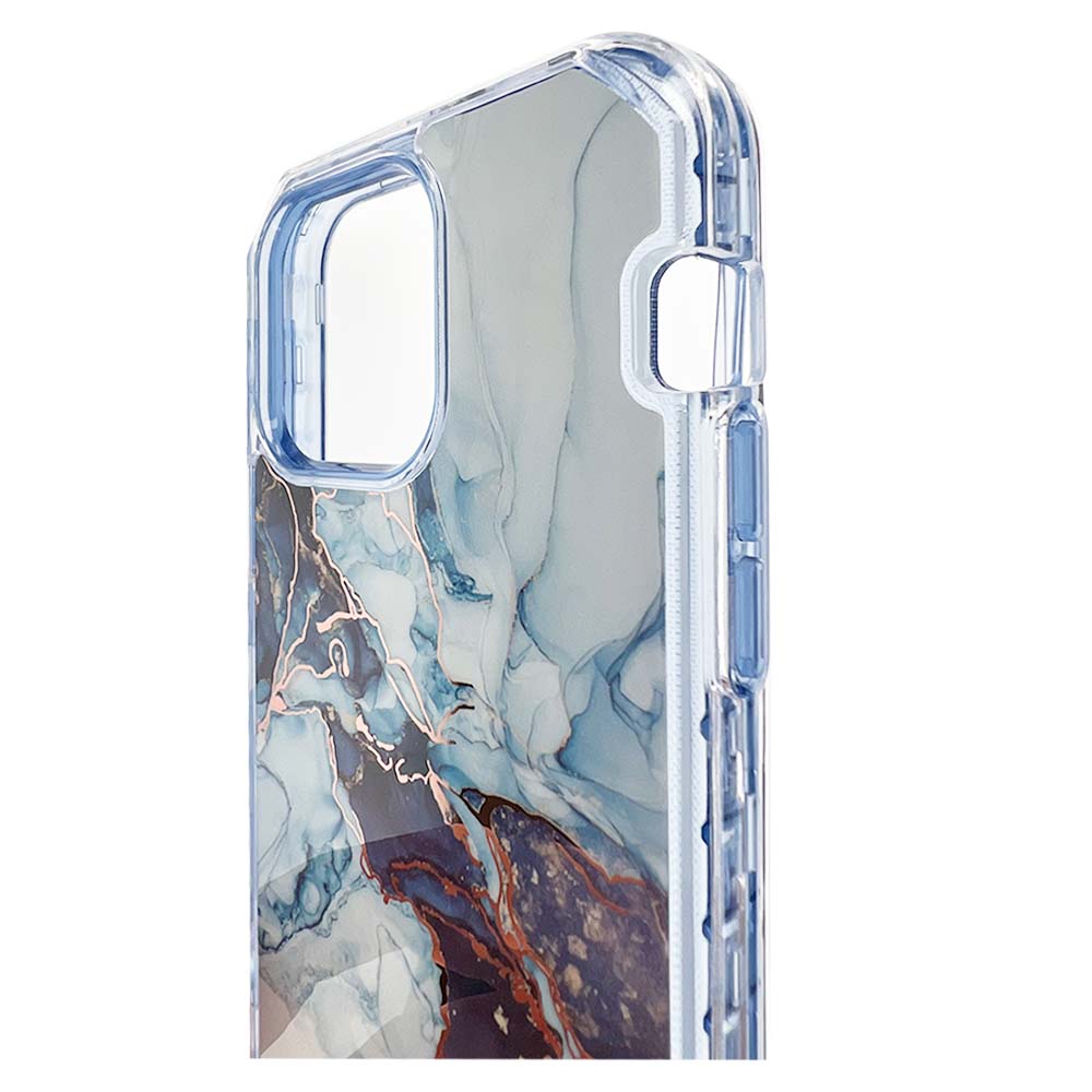 Case el Rey Marble Defender - iPhone 13 Pro Max - Azul - 0712601100010012