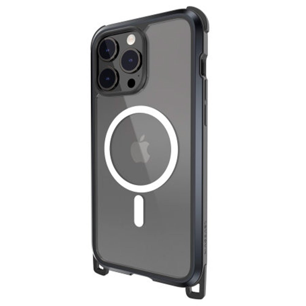 Estuche MagEasy Odyssey iPhone 15 Pro con Strap Metal Negro - 0712703600880157