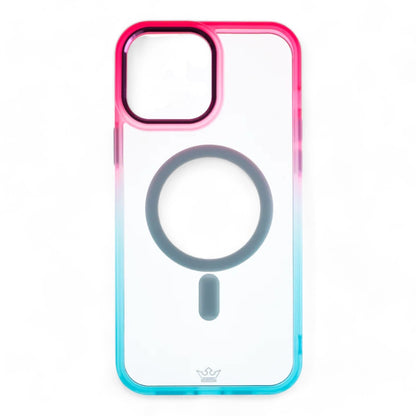 Estuche MagSafe El Rey Degrade para iPhone 14 - Rosado/Turquesa - 0713201100140083