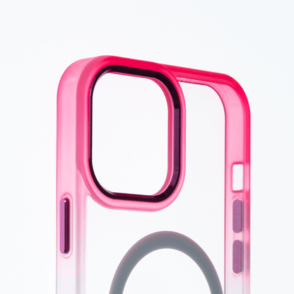 Estuche MagSafe El Rey Degrade para iPhone 14 - Rosado/Turquesa - 0713201100140083