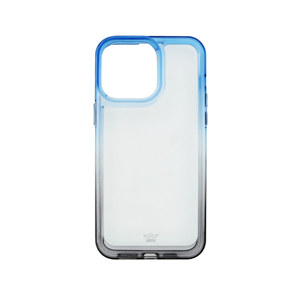 estuche clasico el rey degrade apple iphone 14 pro color azul / gris