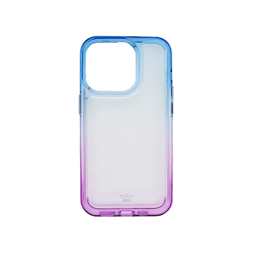 estuche clasico el rey degrade apple iphone 14 pro color azul / morado