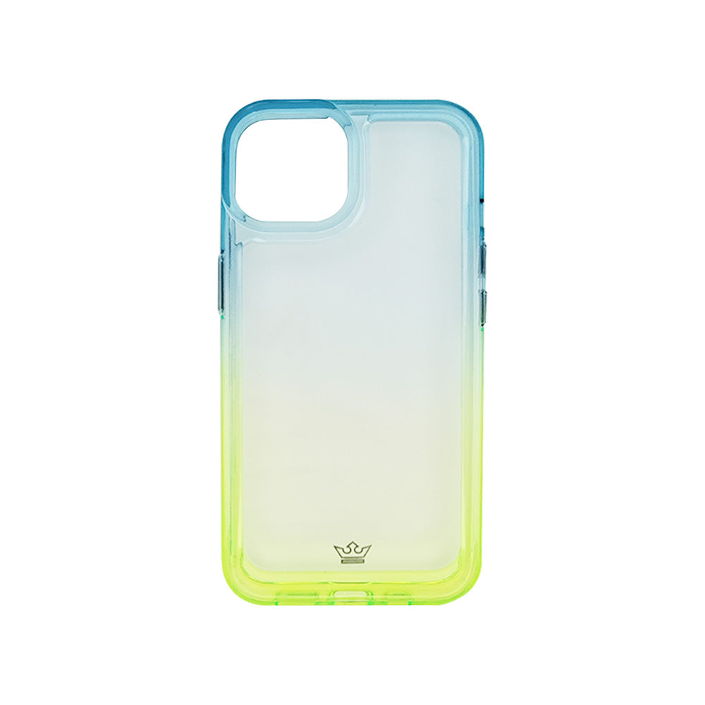 Estuche clasico el rey degrade apple iphone 14 color turquesa / verde