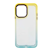 estuche clasico el rey degrade apple iphone 13 pro max color amarillo / turquesa