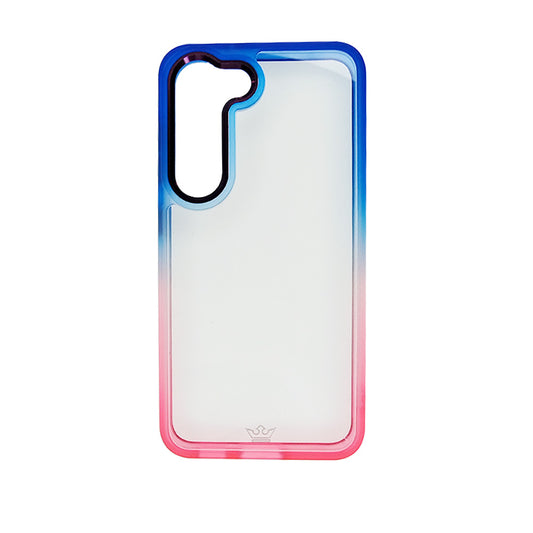Estuche clasico el rey degrade samsung s23 plus color azul / rosado