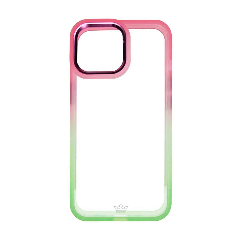 Estuches Clasico El Rey Degrade Apple Iphone 14 Pro Color Rosado / Verde