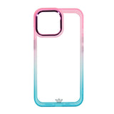 Estuche clasico el rey degrade apple iphone 13 color rosado / turquesa