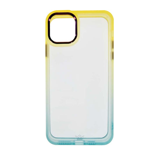 Estuche Clásico El Rey Degrade iPhone 14 Amarillo/Turquesa - 0713201100740287