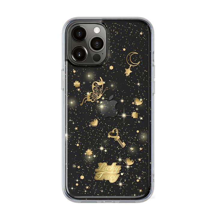 Estuche transparente switcheasy lucky apple iphone 12 pro max color negro / transparente