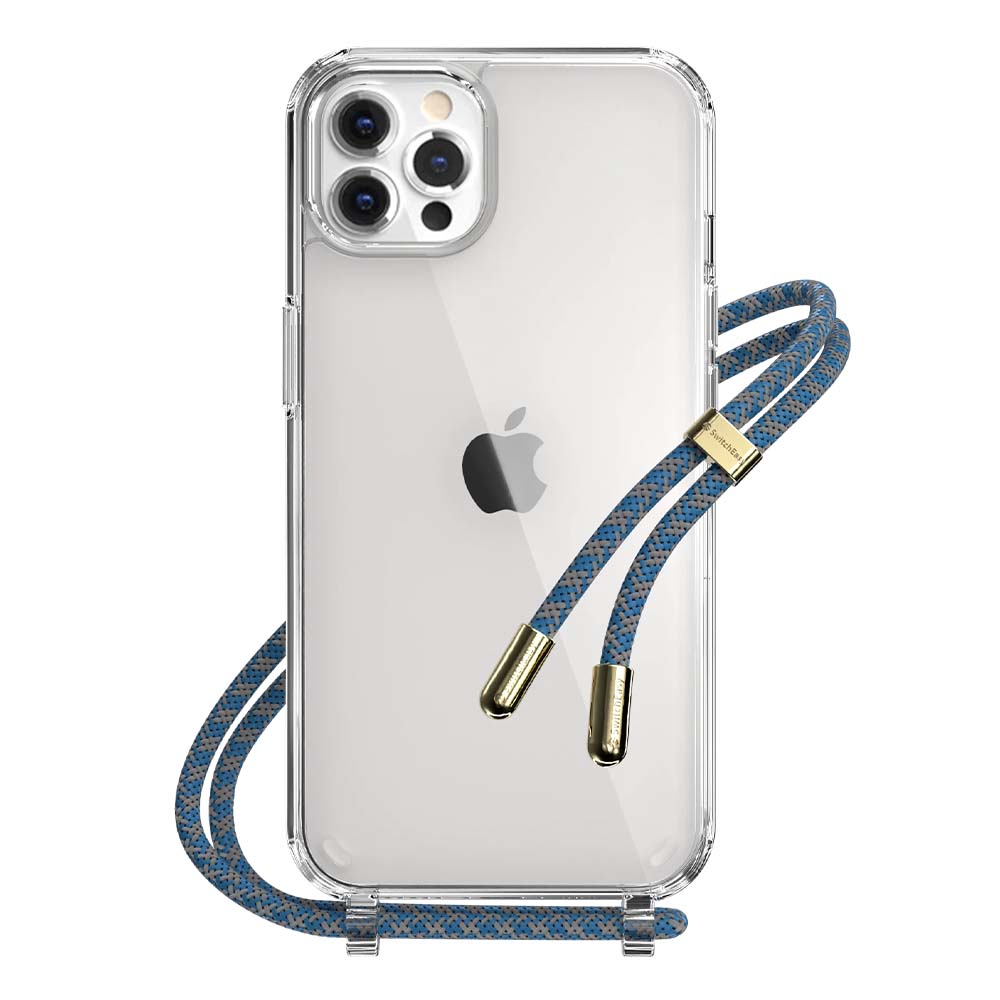 Estuche straps switcheasy play apple iphone 13 pro max con strap (ocean) color transparente