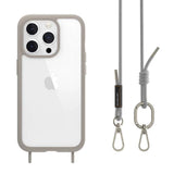 Estuche mageasy roam iphone 15 pro roam + strap color gris