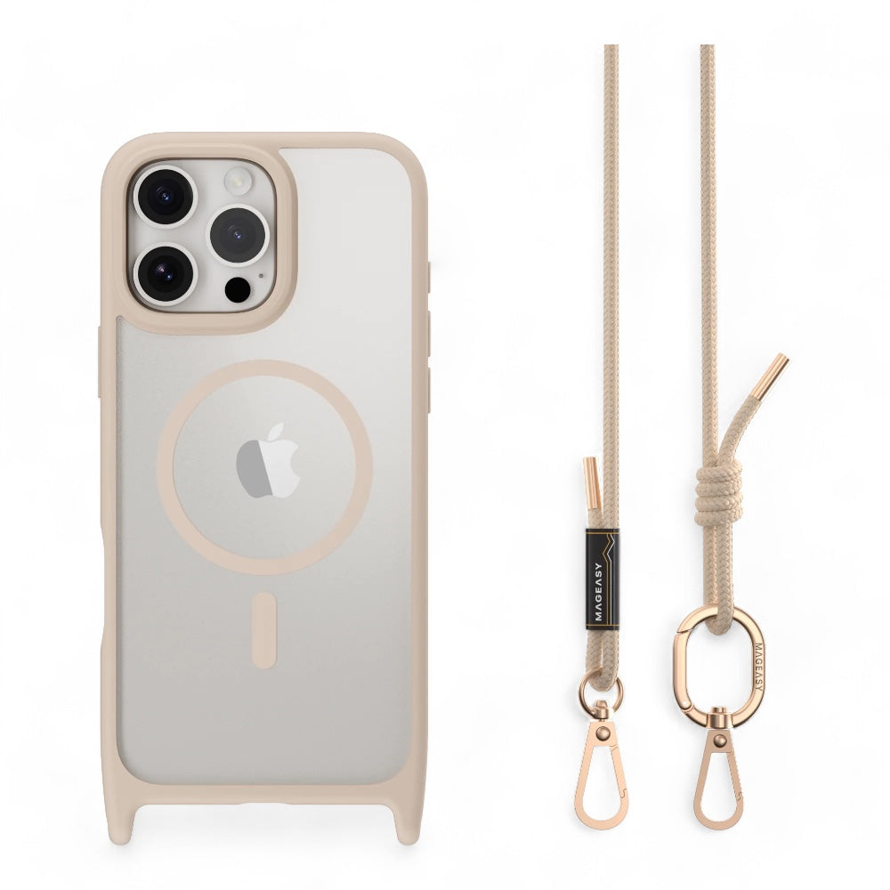 Estuche Mageasy Roam iPhone 16 Pro - Color Rosado Arena - 0713903600420199