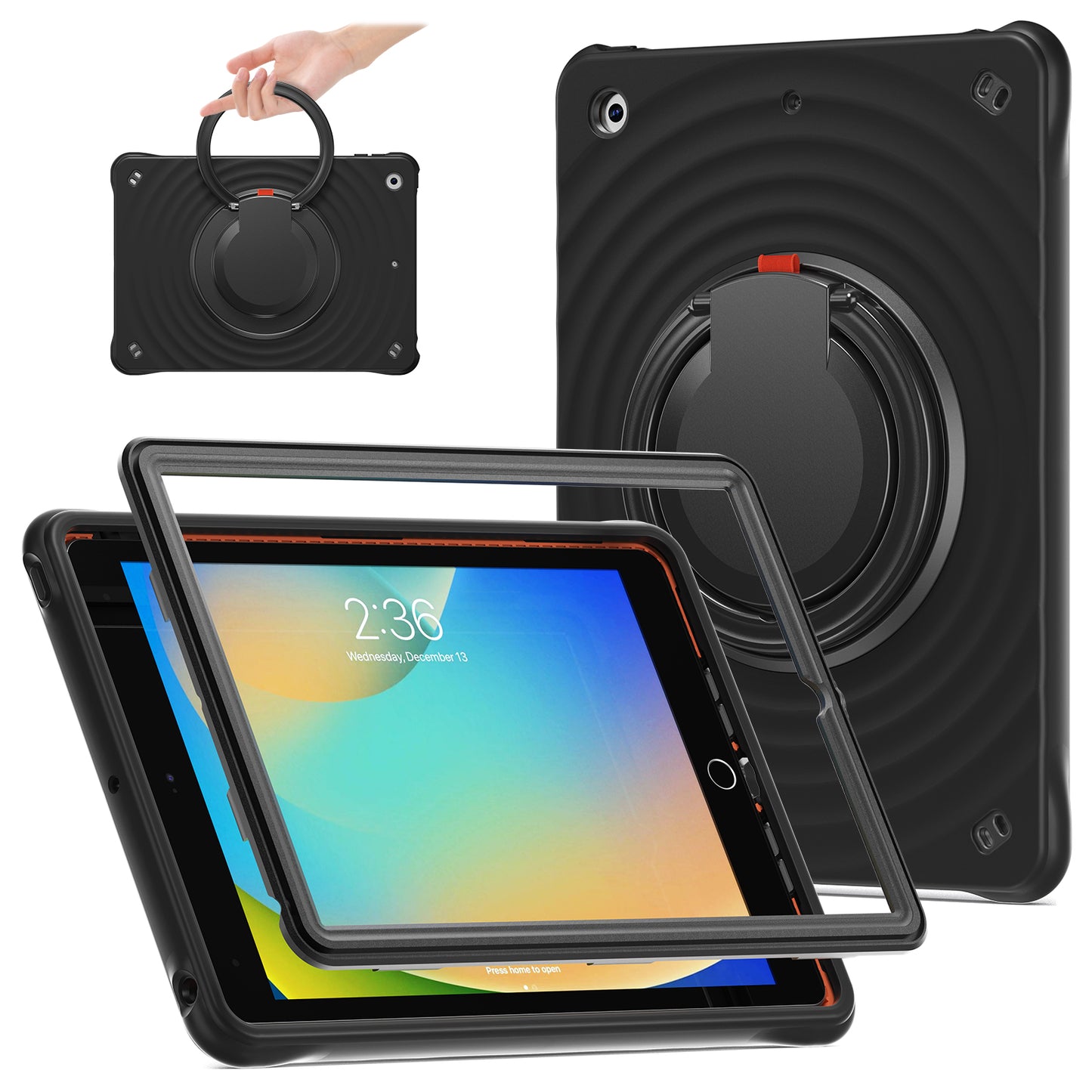 Estuche chief engineer b series modelo ipad 10.2 color negro con strap - imagen 3