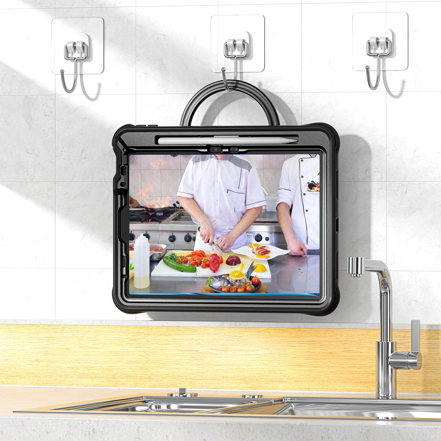 Estuche Chief Engineer B Series para iPad Air 11 2024 - Negro con Strap - 0714000003