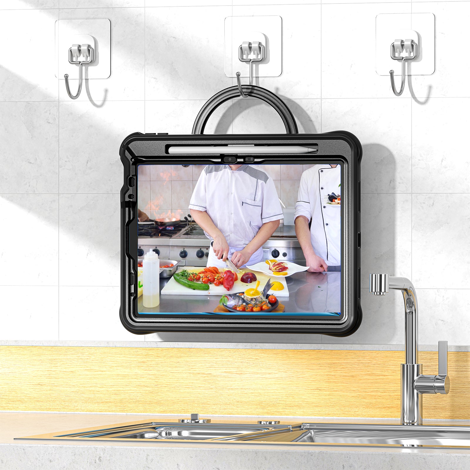 Estuche Chief Engineer B Series para iPad Air 11 2024 - Negro con Strap - 0714000003