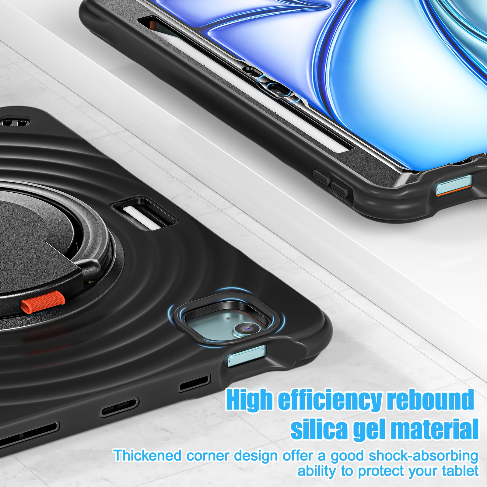 Estuche Chief Engineer B Series para iPad Air 11 2024 - Negro con Strap - 0714000003