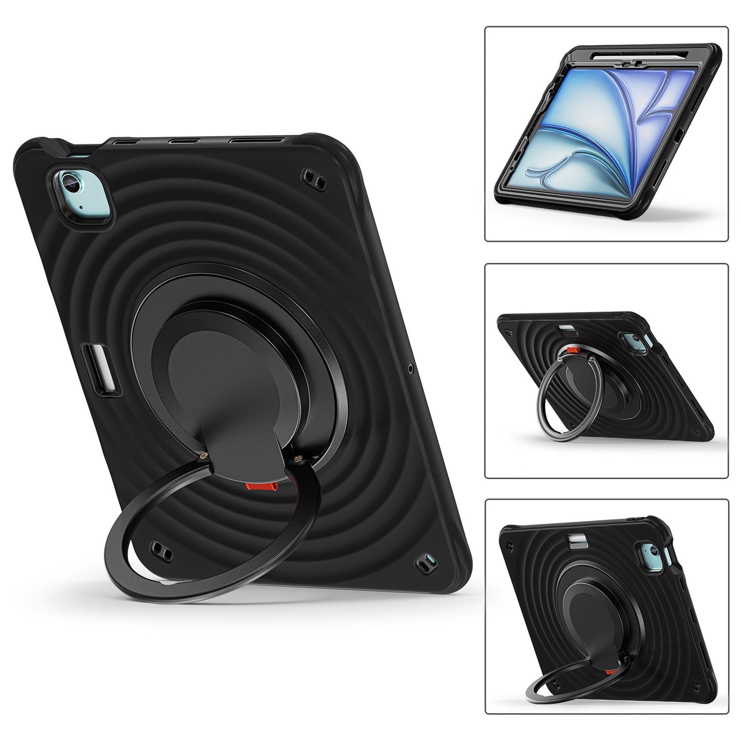 Estuche Chief Engineer B Series para iPad Air 11 2024 - Negro con Strap - 0714000003
