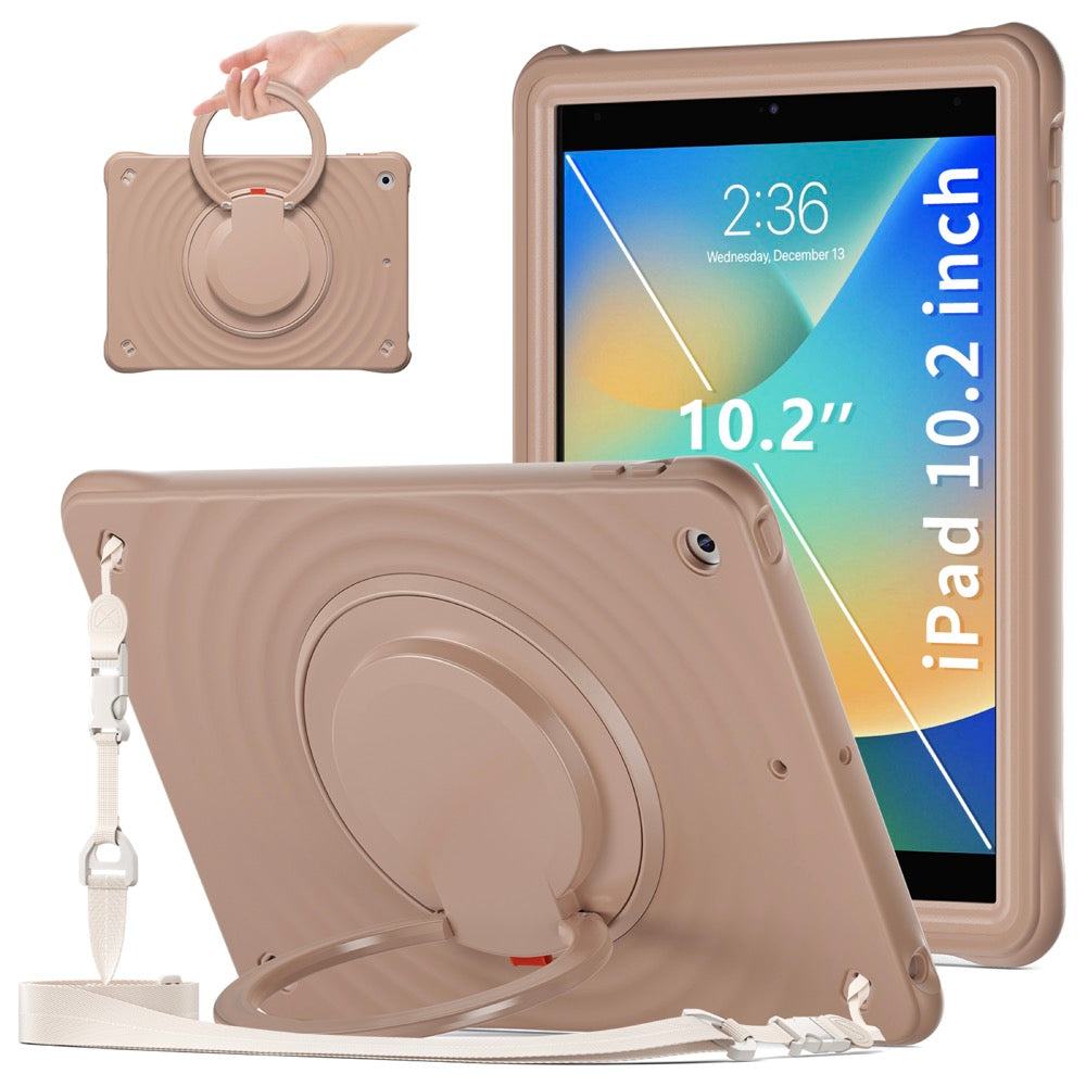 Estuche chief engineer b series modelo ipad 10.2 color cafe con strap