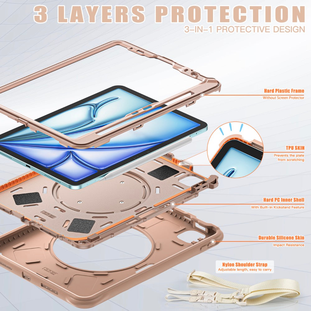 Estuche Chief Engineer B Series para iPad Air 11 2024 - Café - 0714000008