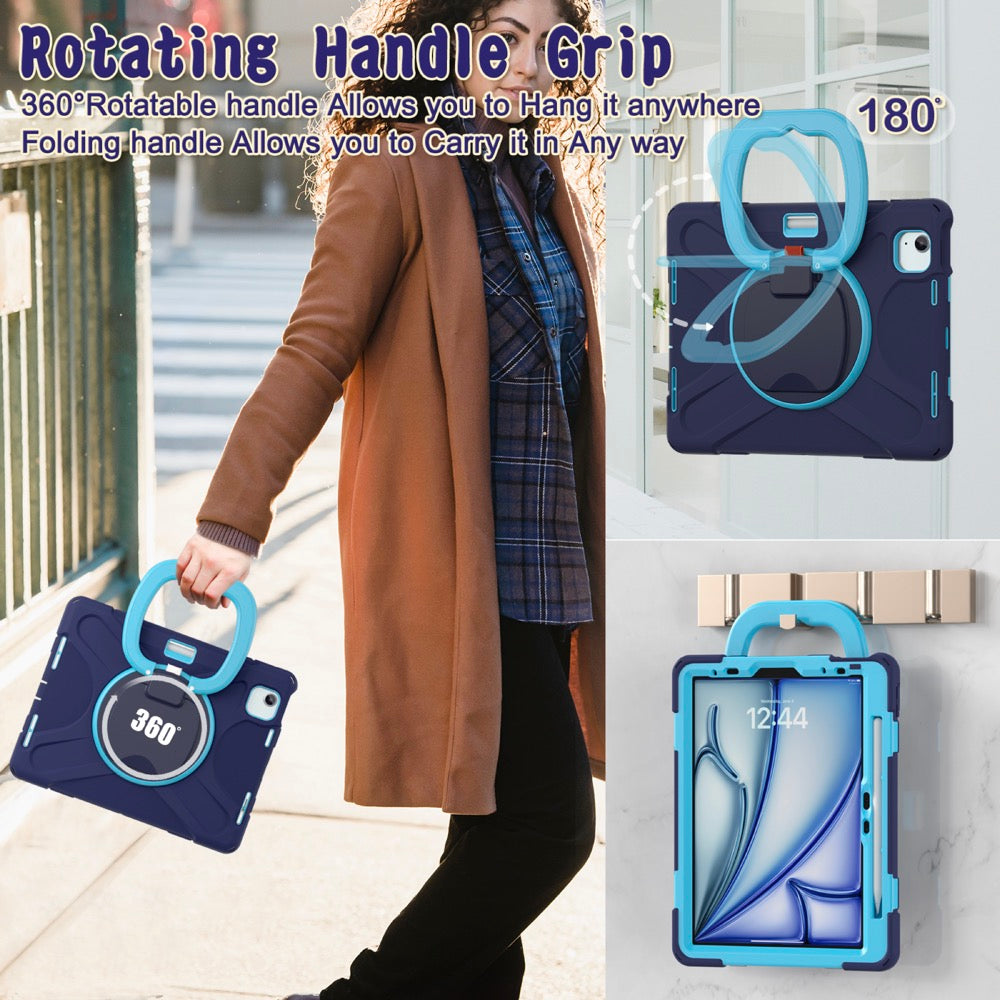 Estuche Pirate B Series para iPad Air 11 2024 - Azul Marino/Celeste - 0714000012