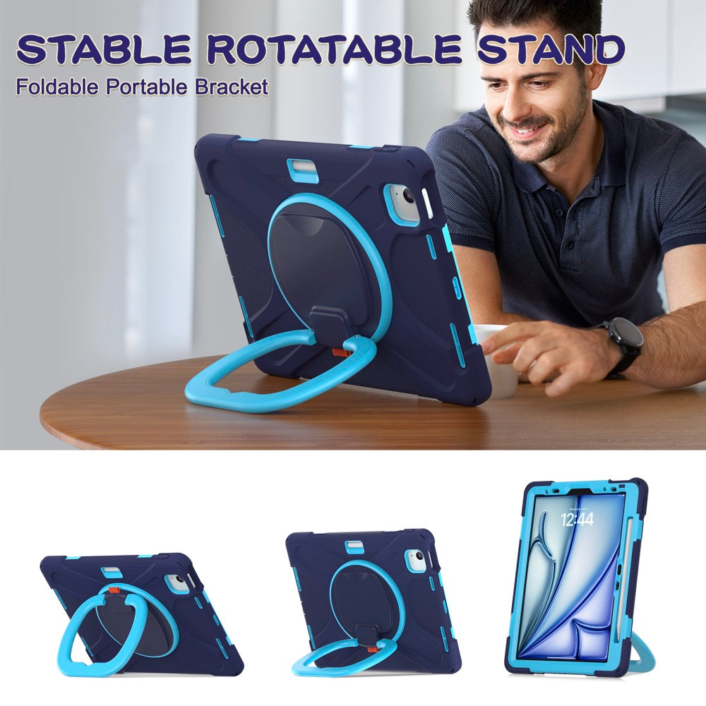 Estuche Pirate B Series para iPad Air 11 2024 - Azul Marino/Celeste - 0714000012