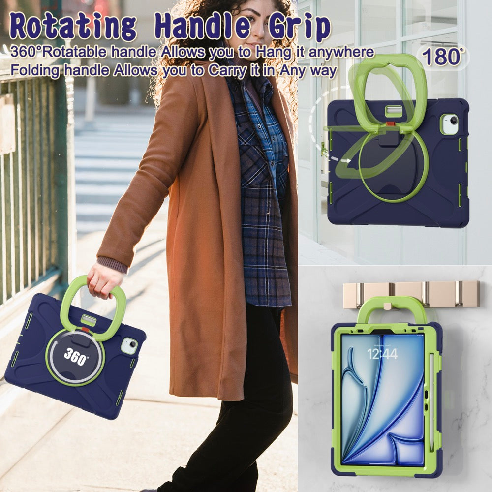 Estuche Pirate B Series para iPad Air 11 2024 - Azul Marino/Verde - 0714000013