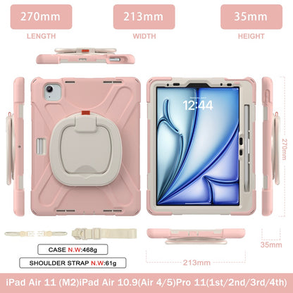 Estuche Pirate B Series para iPad Air 11 2024 - Rosado/Blanco - 0714000014