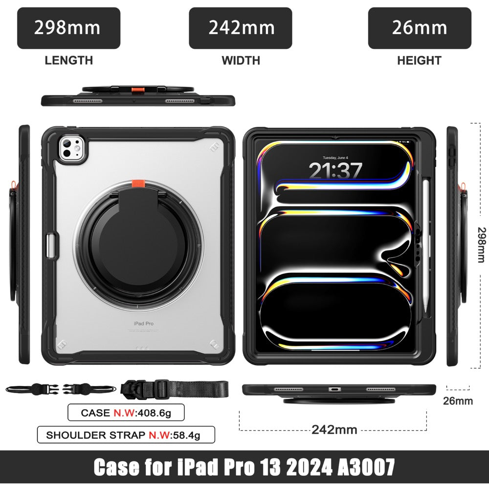 Estuche Popeye B Series para iPad Pro 13 2024 - Transparente - 0714000018