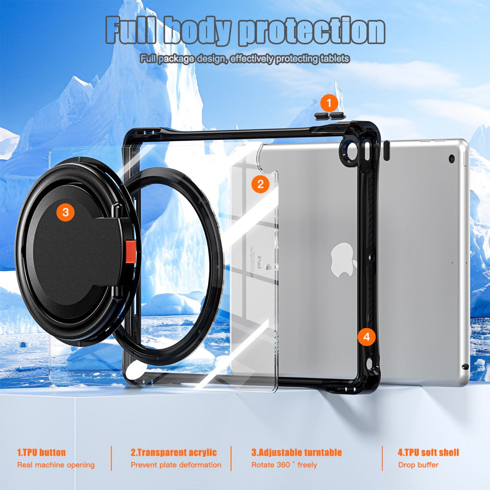 Estuche transparent b series modelo ipad 10.2 color negro con strap - imagen 7