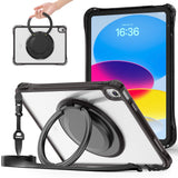 Estuche transparent b series modelo ipad 10 th color negro con strap