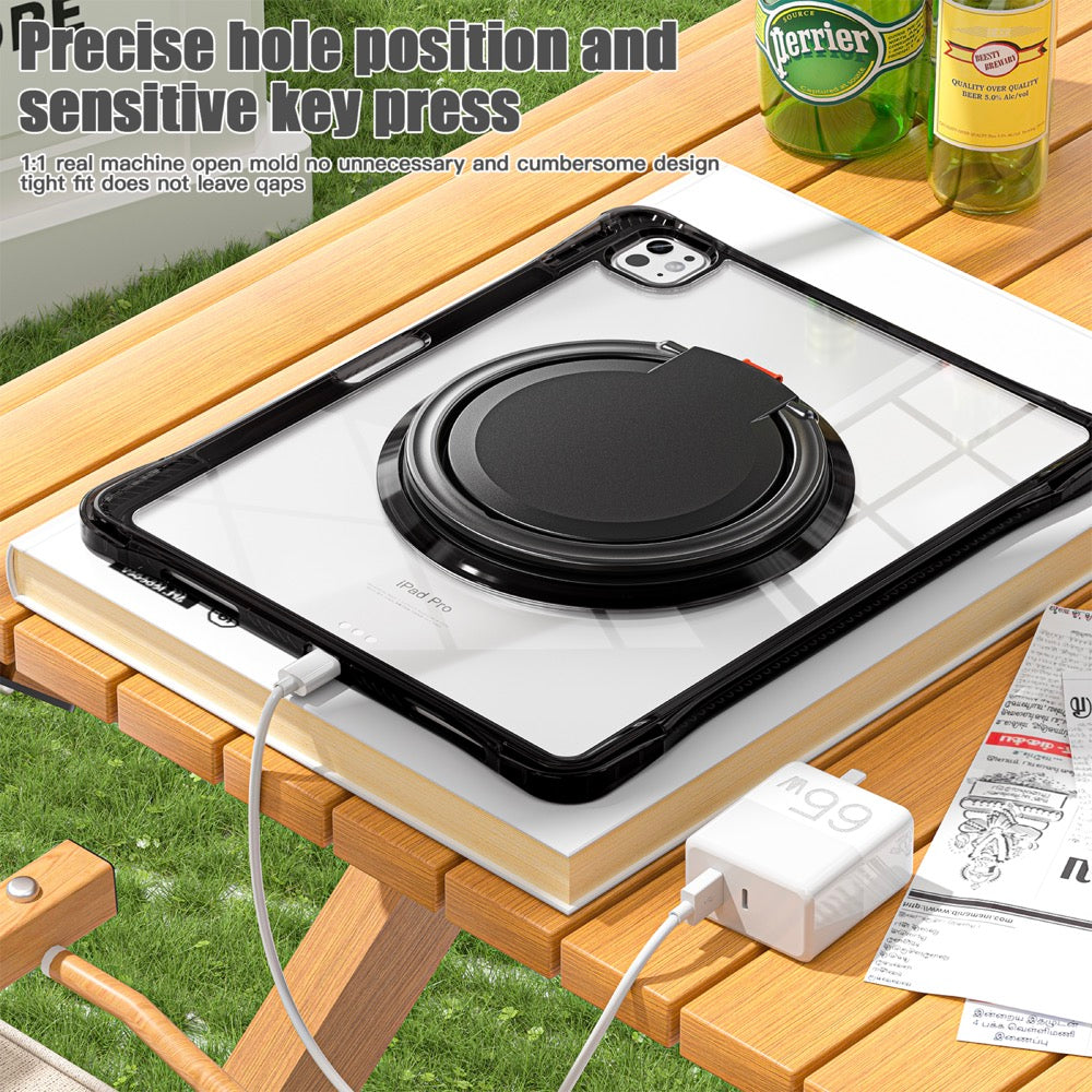 Estuche Transparente B Series para iPad Pro 13 2024 - Negro - 0714000036