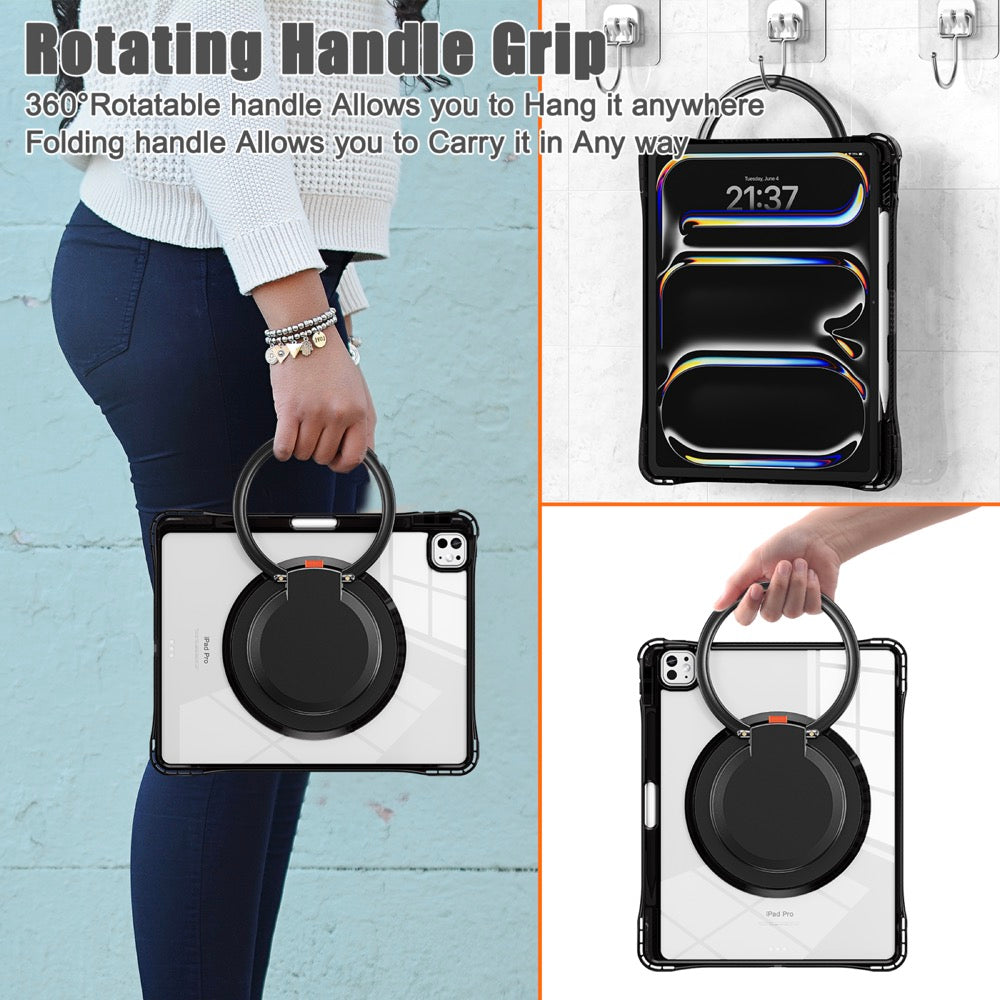 Estuche Transparente B Series para iPad Pro 13 2024 - Negro - 0714000036