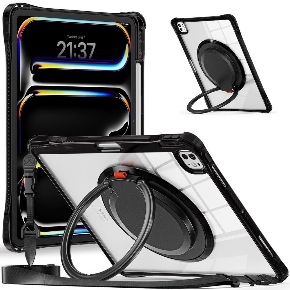 Estuche Transparente B Series para iPad Pro 13 2024 - Negro - 0714000036