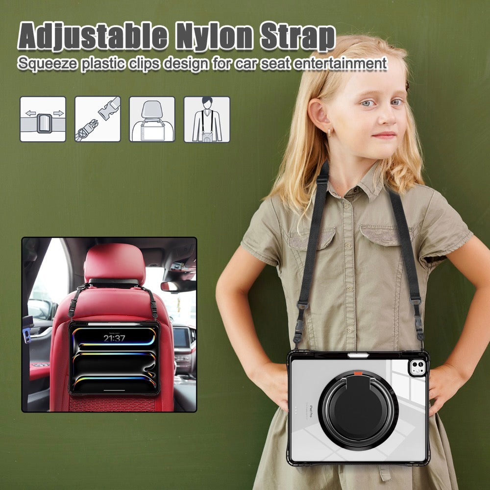 Estuche Transparente B Series para iPad Pro 13 2024 - Negro - 0714000036