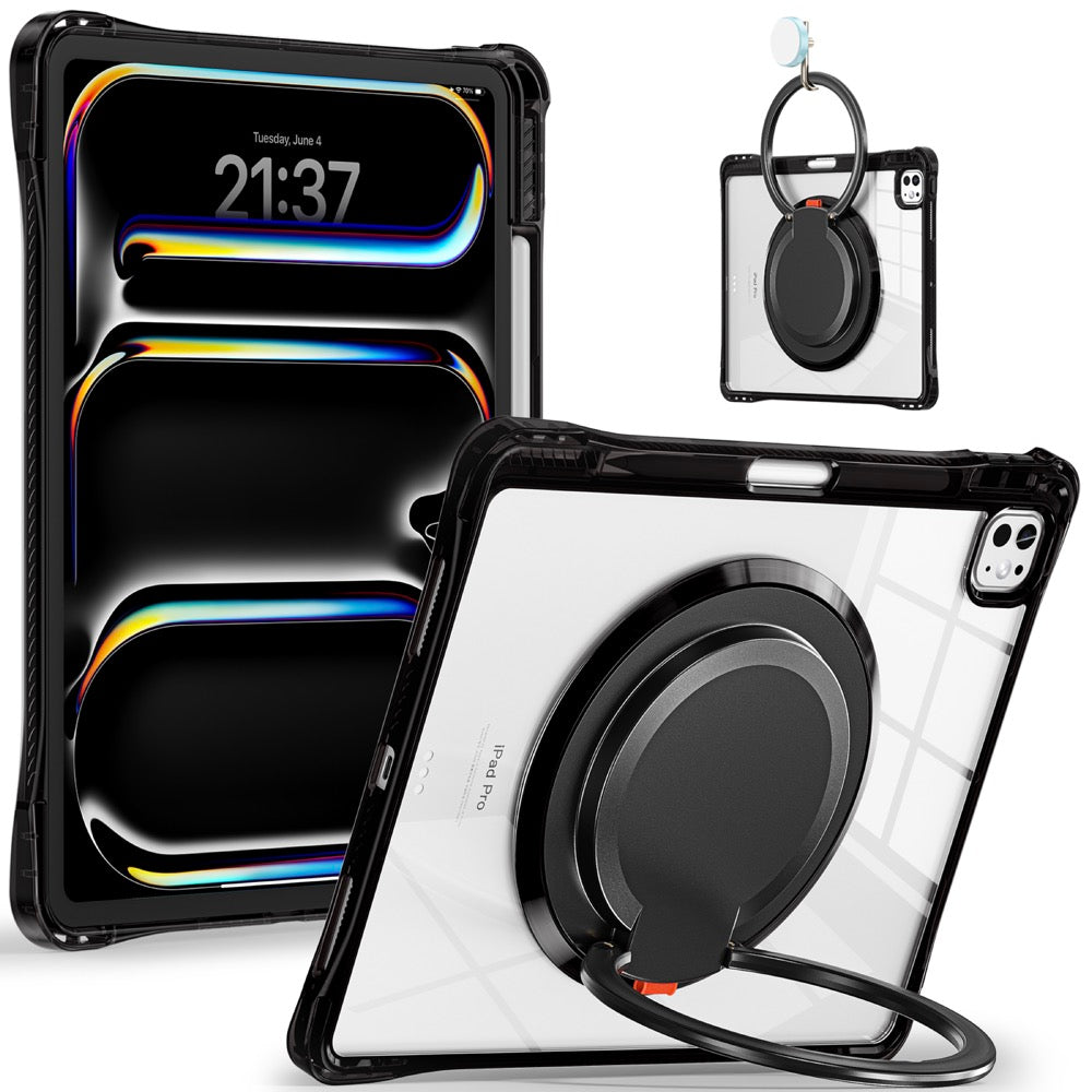 Estuche Transparente B Series para iPad Pro 13 2024 - Negro - 0714000036