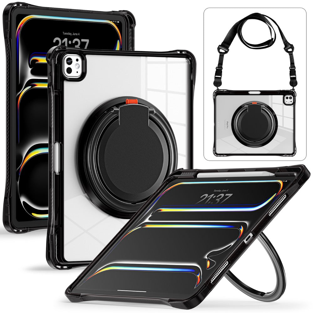 Estuche Transparente B Series para iPad Pro 13 2024 - Negro - 0714000036