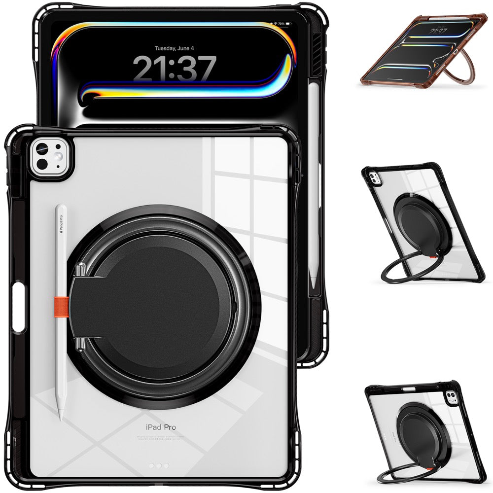 Estuche Transparente B Series para iPad Pro 13 2024 - Negro - 0714000036