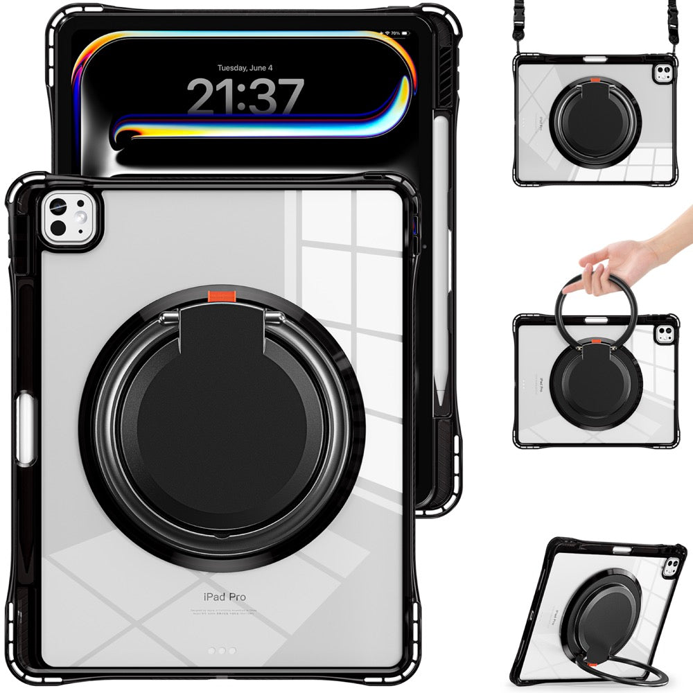 Estuche Transparente B Series para iPad Pro 13 2024 - Negro - 0714000036