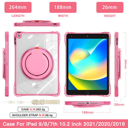 Estuche transparent b series modelo ipad 10.2 color fucsia con strap - imagen 6