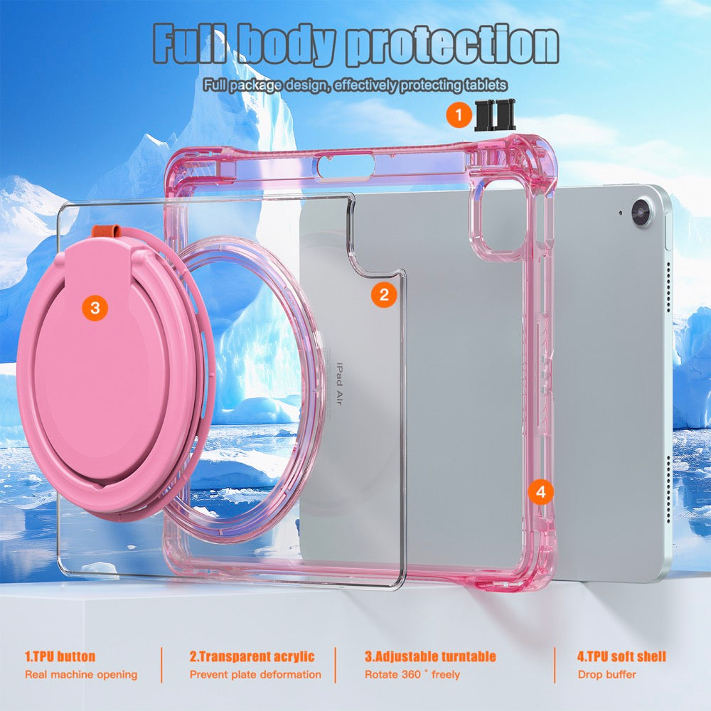 Estuche Transparente B Series para iPad Air 11 2024 - Fucsia - 0714000039