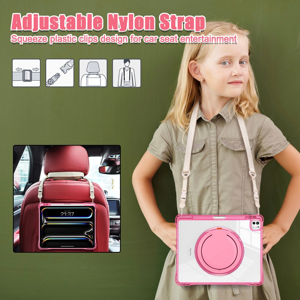 Estuche Transparente Fucsia para iPad Pro 13 2024 - 0714000040